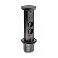 Розетка в стільницю GTV Camino 2-на з/з 2xUSB WC 10W ( AE-BPW2SACM-20 )