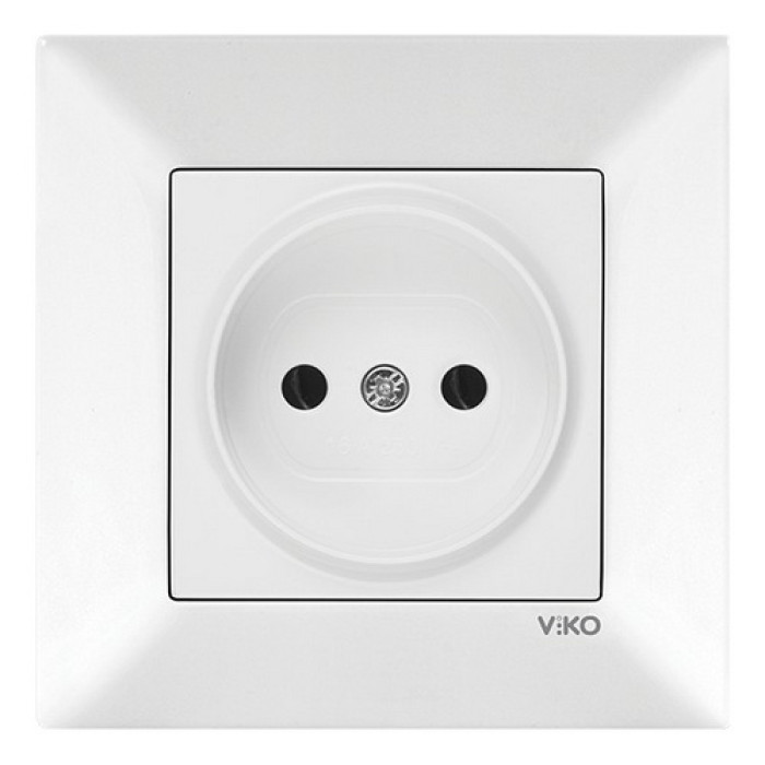 Розетка VI-KO Meridian біла 1-на без заземлення ( 90970007-WH )
