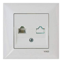 Розетка VI-KO Meridian біла телефонна (90970013-WH)