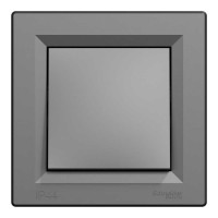 Вимикач Schneider Asfora антрацит 1кл IP44 з рамкою ( EPH0100271 )