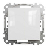 Вимикач Schneider Sedna Design білий 2кл без рамки ( SDD111105 )