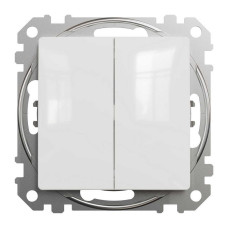 Вимикач Schneider Sedna Design білий 2кл без рамки ( SDD111105 )