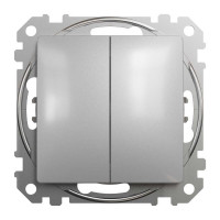 Вимикач кнопковий Schneider Sedna Design алюміній 2 кл ( SDD113118 )