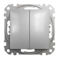 Вимикач Schneider Sedna Design алюміній 2кл ( SDD113105 )