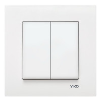 Вимикач VI-KO Karre білий 2кл ( 90960002 )